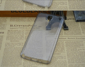 Силиконов гръб ТПУ ултра тънък за Samsung Galaxy Note 3 Neo N7505 сив прозрачен